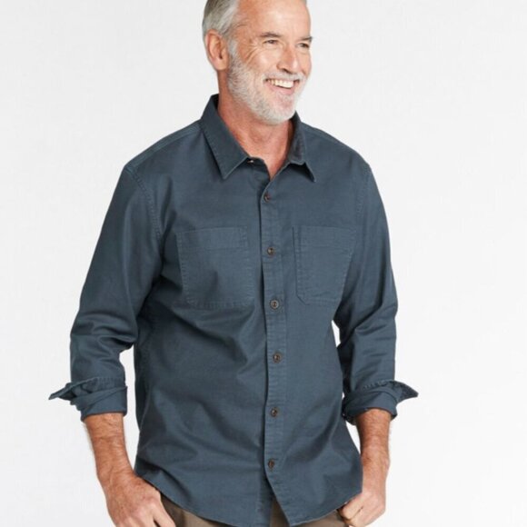 NWT L.L. Bean Men's Bean Flex Twill Long Sleeve Button Down Shirt Size XL-Reg - Picture 7 of 8